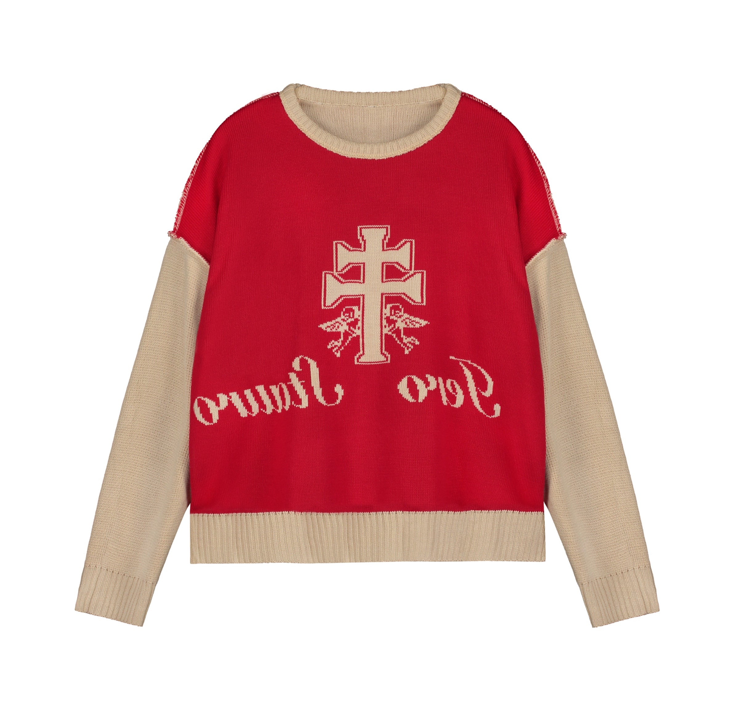 JUDGAMENT KNITTED beige (reversible)