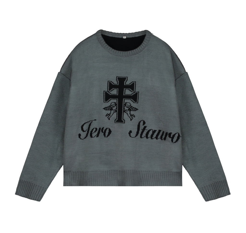 JUDGAMENT KNITTED gray (reversible)