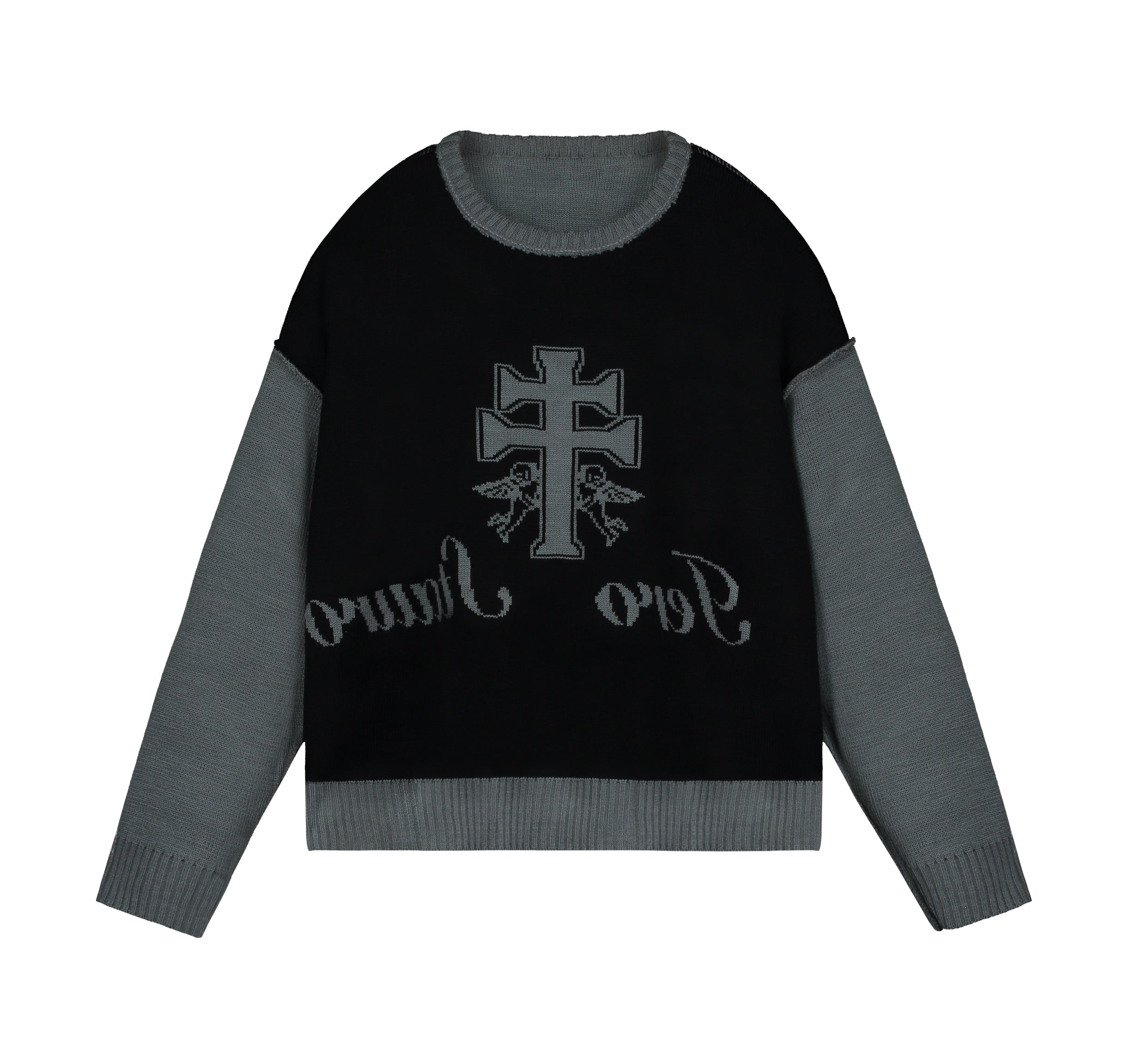 JUDGAMENT KNITTED gray (reversible)