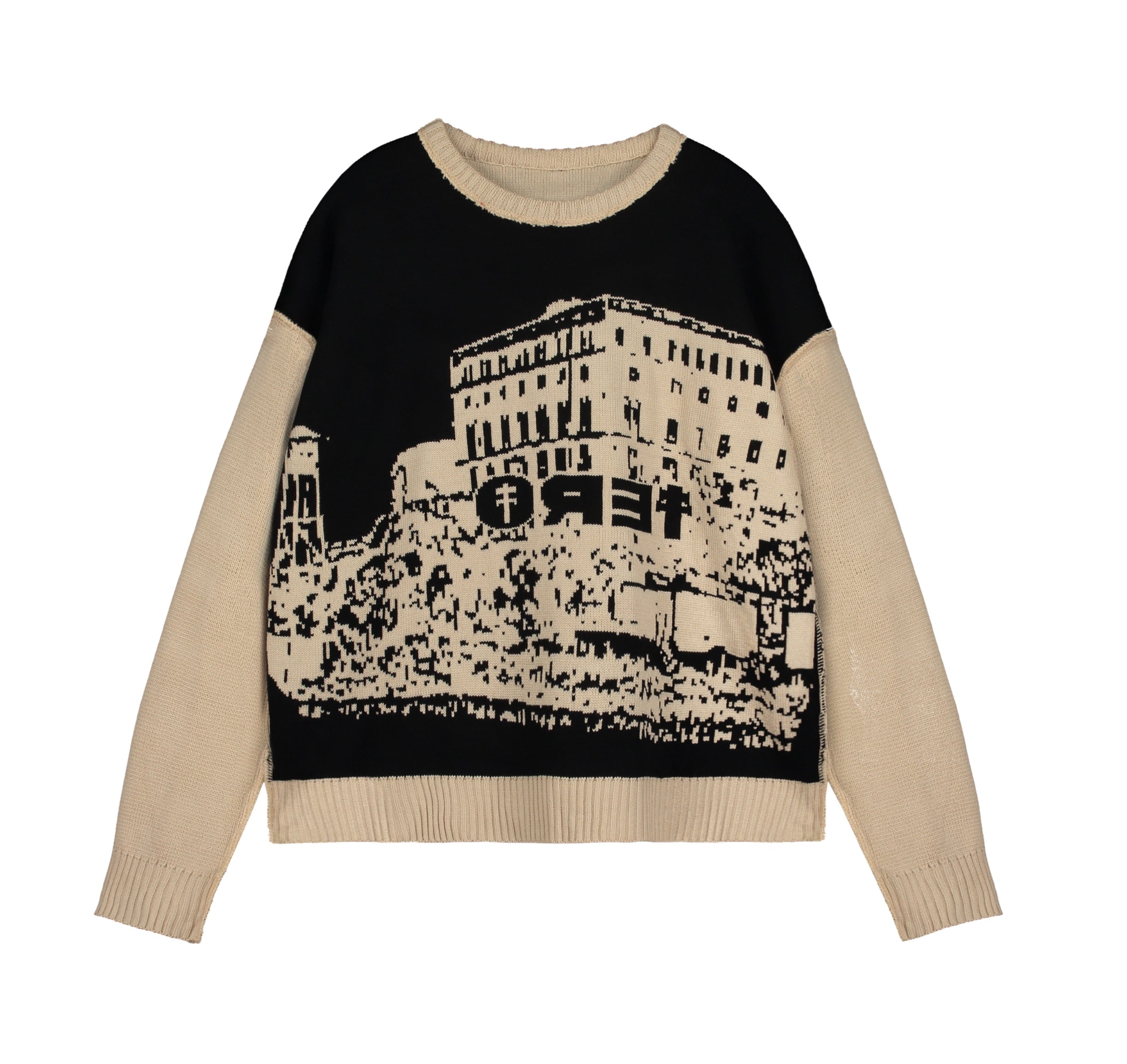 FEDERAL PRISION KNITTED beige (reversible)