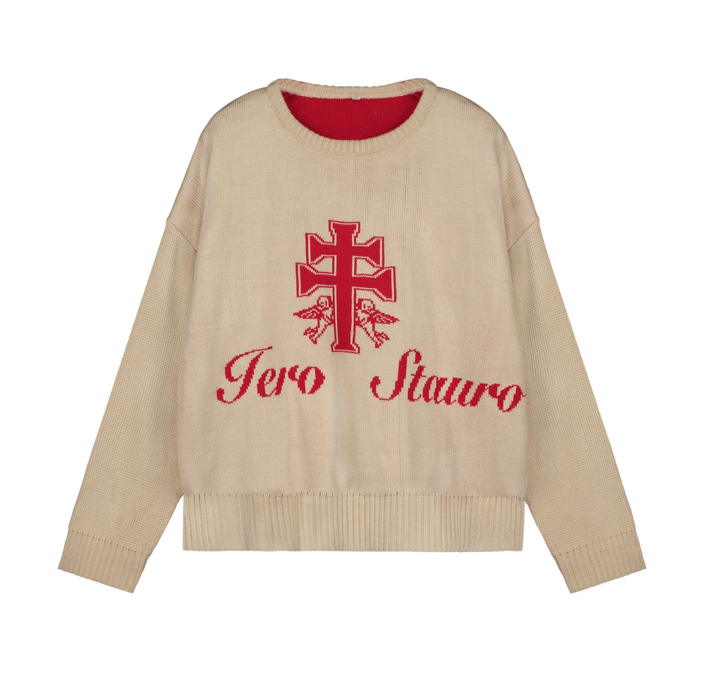 JUDGAMENT KNITTED beige (reversible)