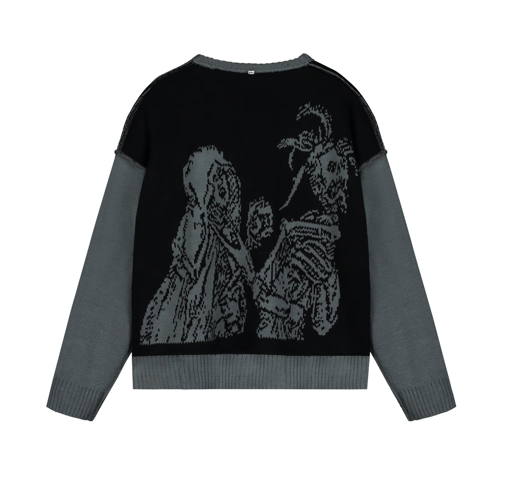 JUDGAMENT KNITTED gray (reversible)