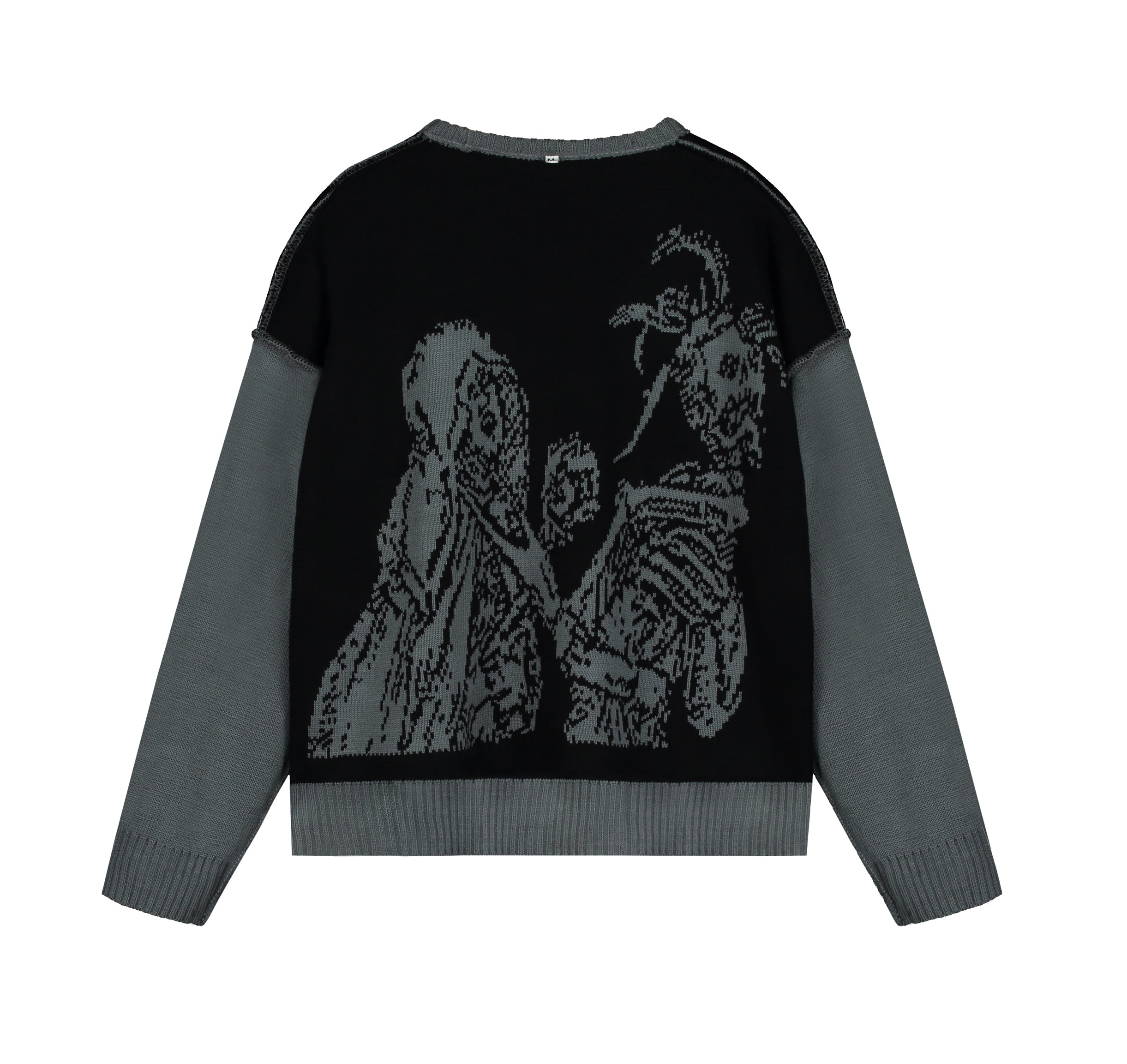 JUDGAMENT KNITTED gray (reversible)