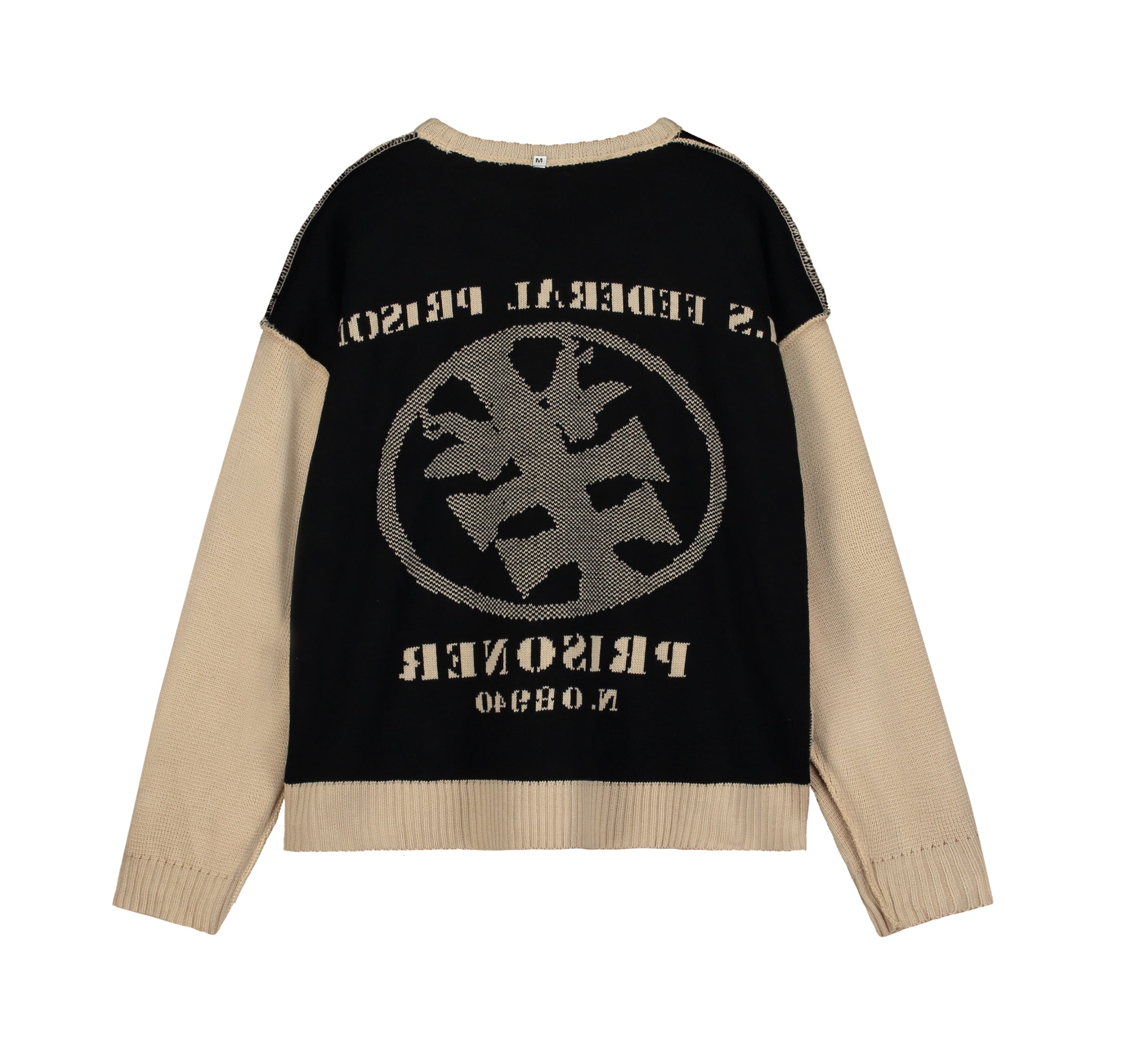 FEDERAL PRISION KNITTED beige (reversible)