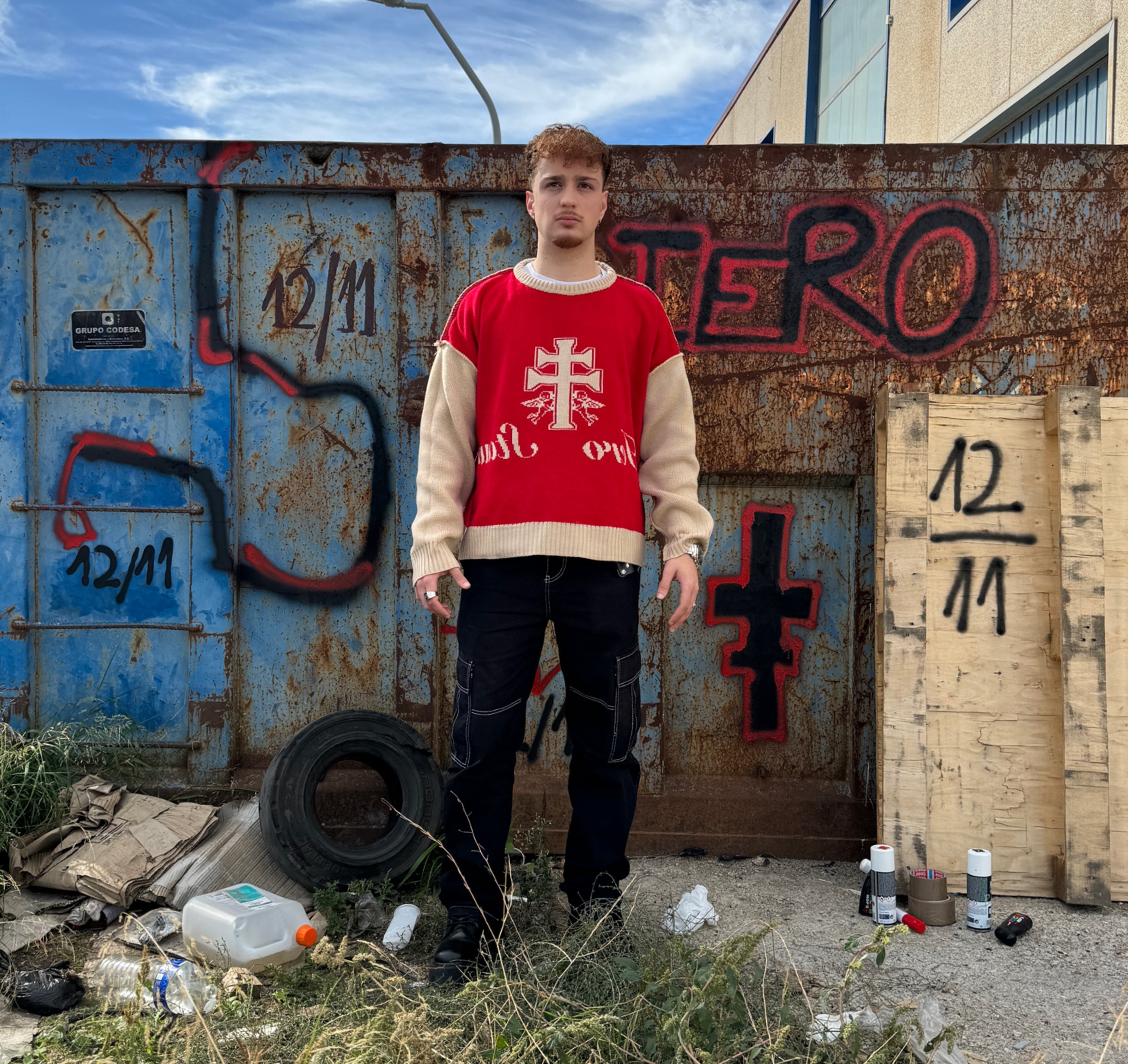 JUDGAMENT KNITTED beige (reversible)