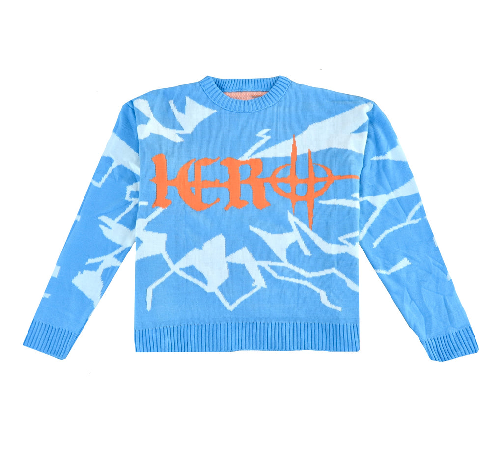 BROKEN KNIT blue