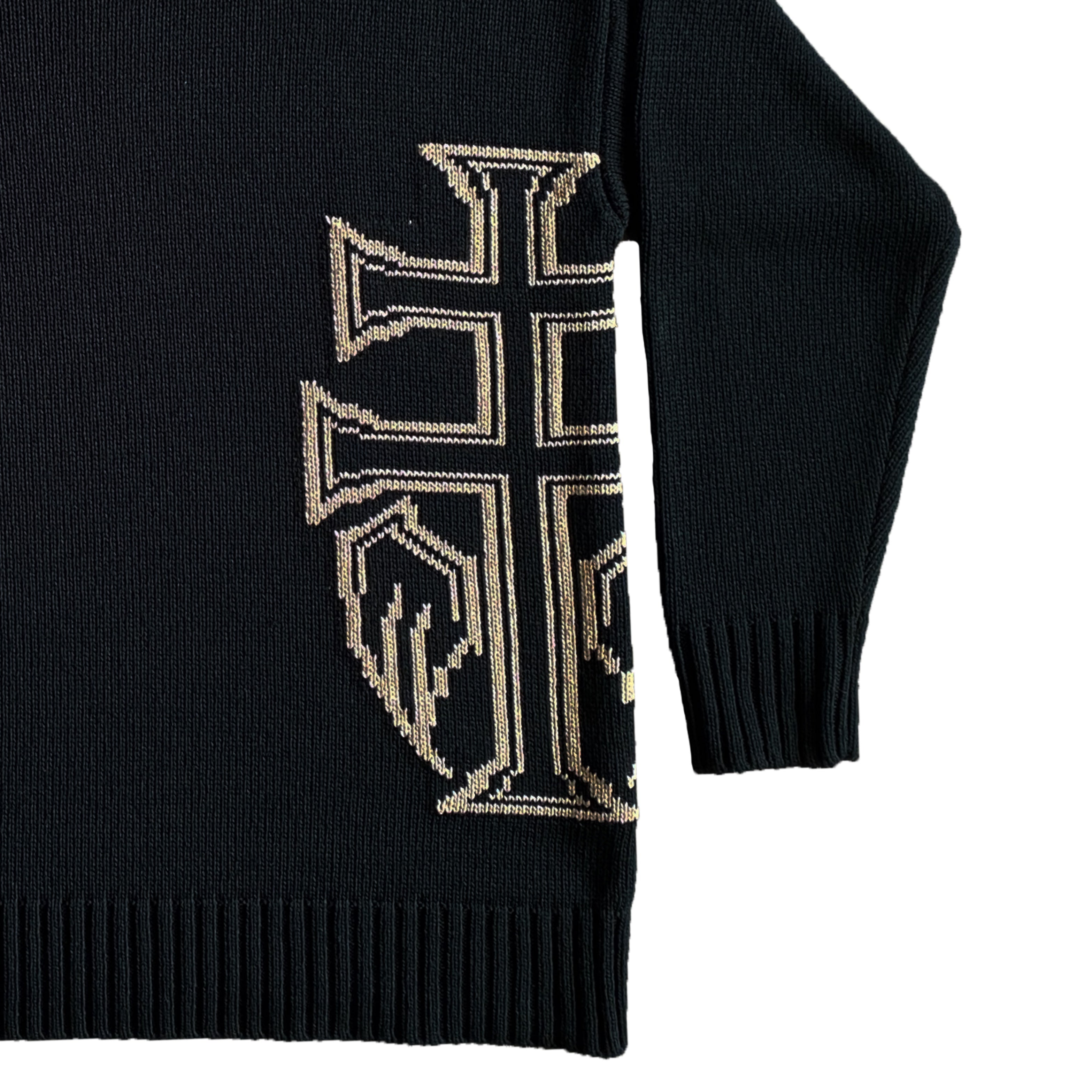 SWEATER CROSS BLACK
