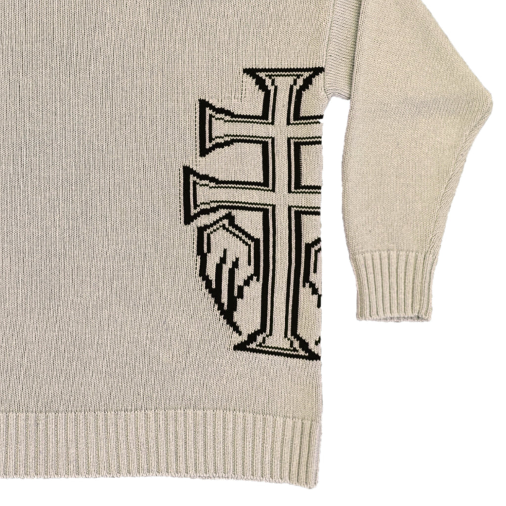 SWEATER CROSS BEIGE