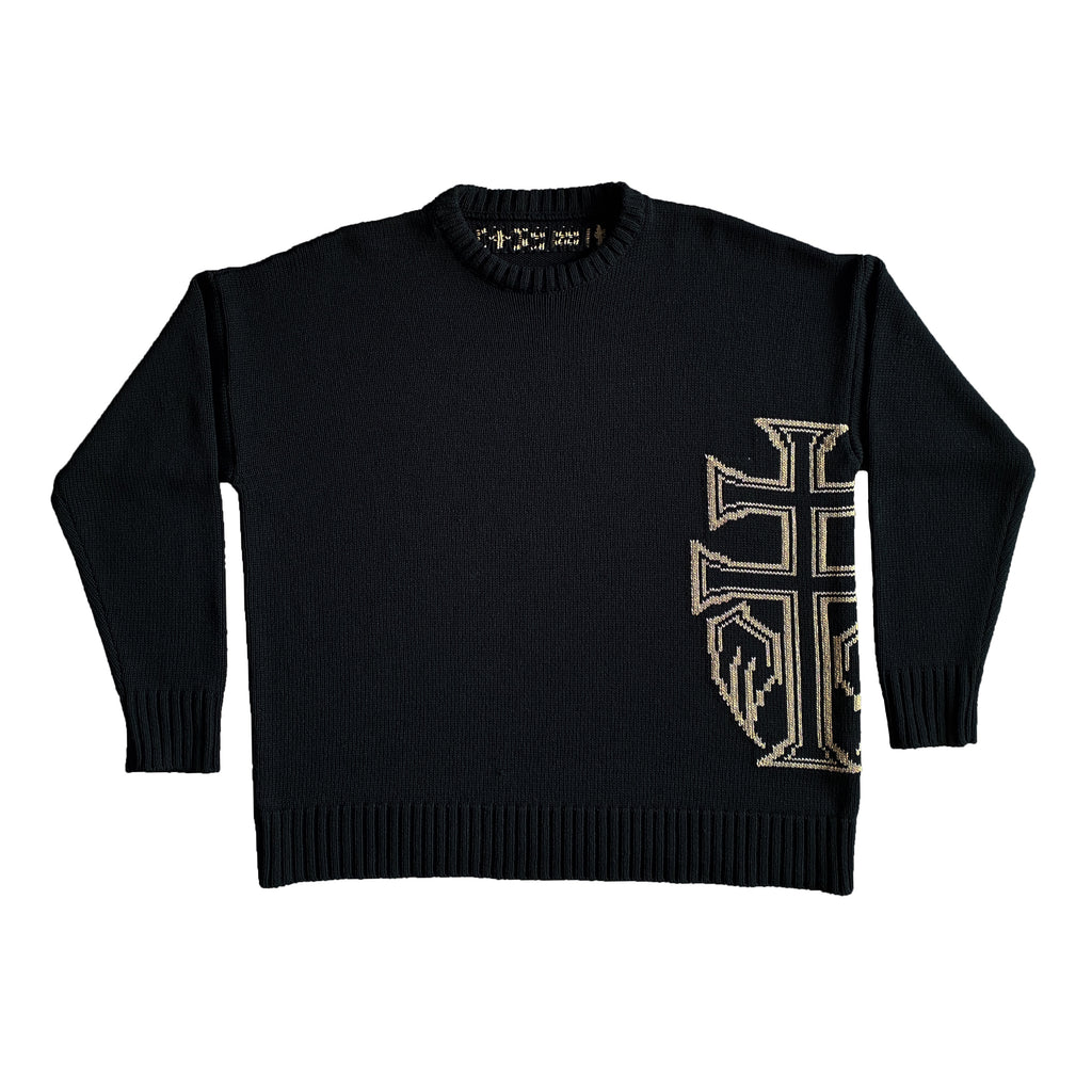 SWEATER CROSS BLACK